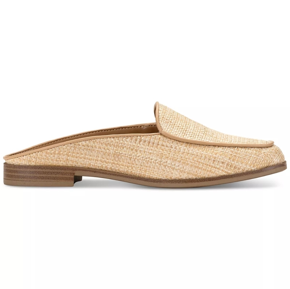 Style & CO Women's Unity Natural Raffia Slip-On Mule Flats Size 9.5 - Picture 2 of 7